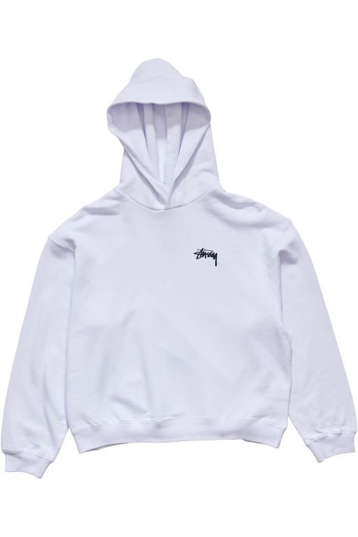 Stussy Womens Player Fleece Hood Leisure Sets White - HVZDA1342